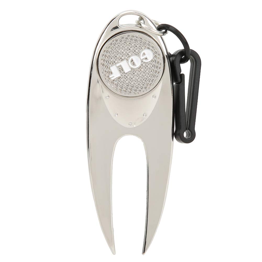 Premium Alvinlite Golf Divot Tool - All Metal Magnetic Ball Marker with Repair Fork | Perfect for Golf Course, Practice Range & Tournament Play