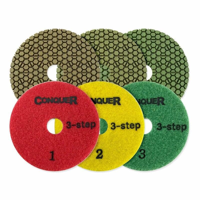 3-Step Car Polishing Pads Kit - Professional Auto Detailing Buffing Pads for Paint Correction & Waxing - Perfect for DIY Car Enthusiasts & Detailing Professionals