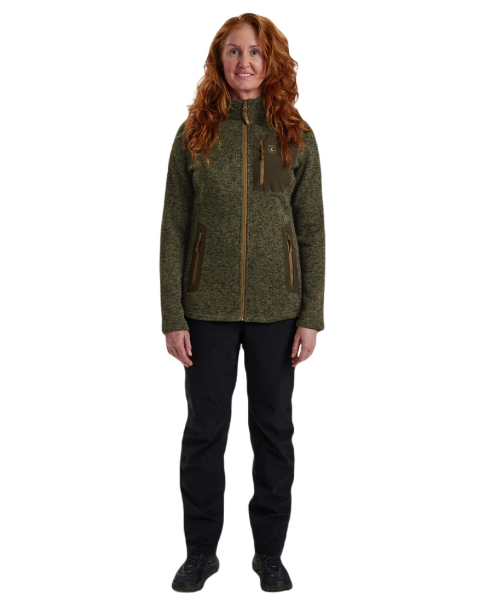 Deerhunter Women's Sarek Knitted Jacket - Warm Winter Pullover for Outdoor Hiking & Casual Wear