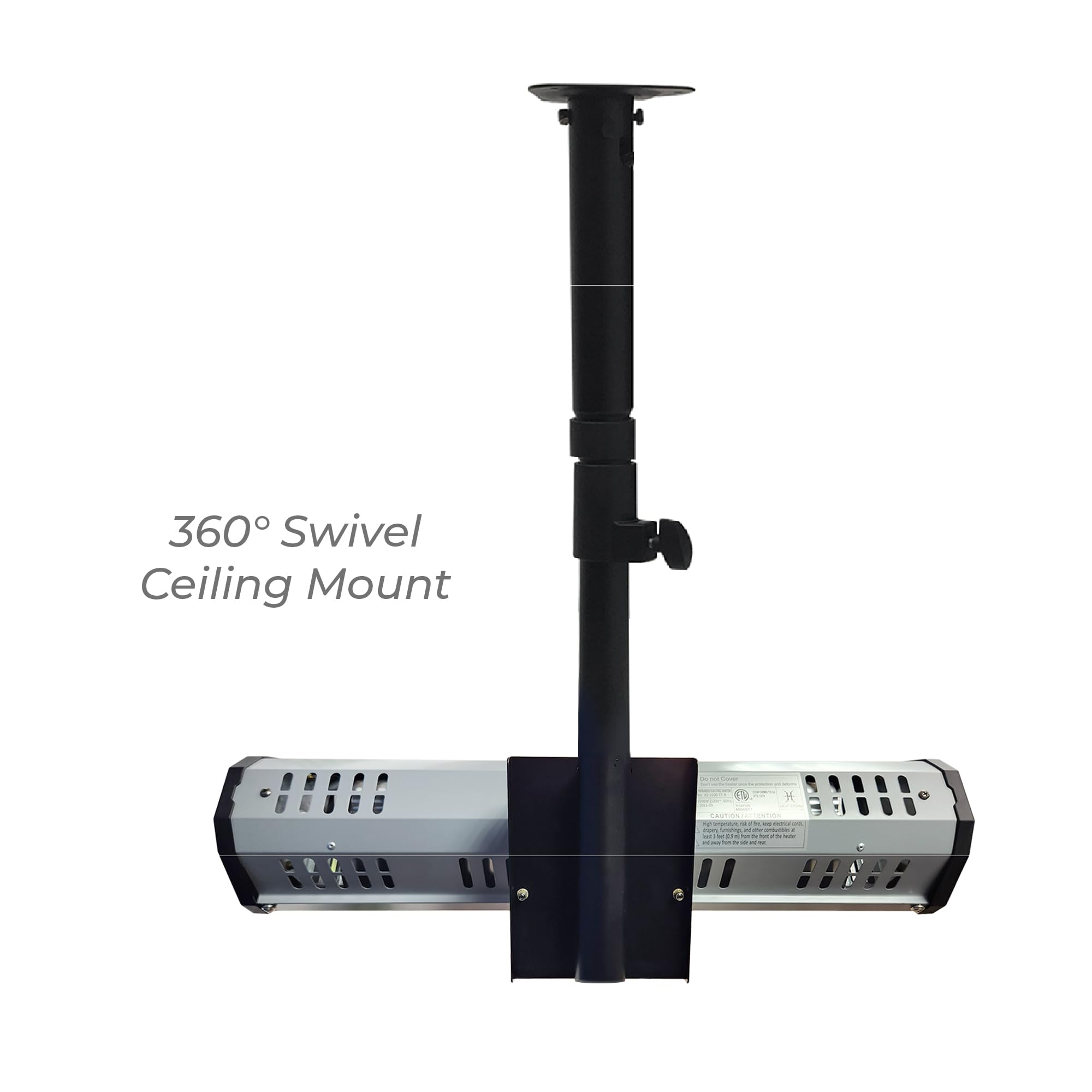 Heat Storm Tradesman 1500W Infrared Space Heater with Tripod Stand & Remote Control - Perfect for Garages, Workshops, and Indoor Heating