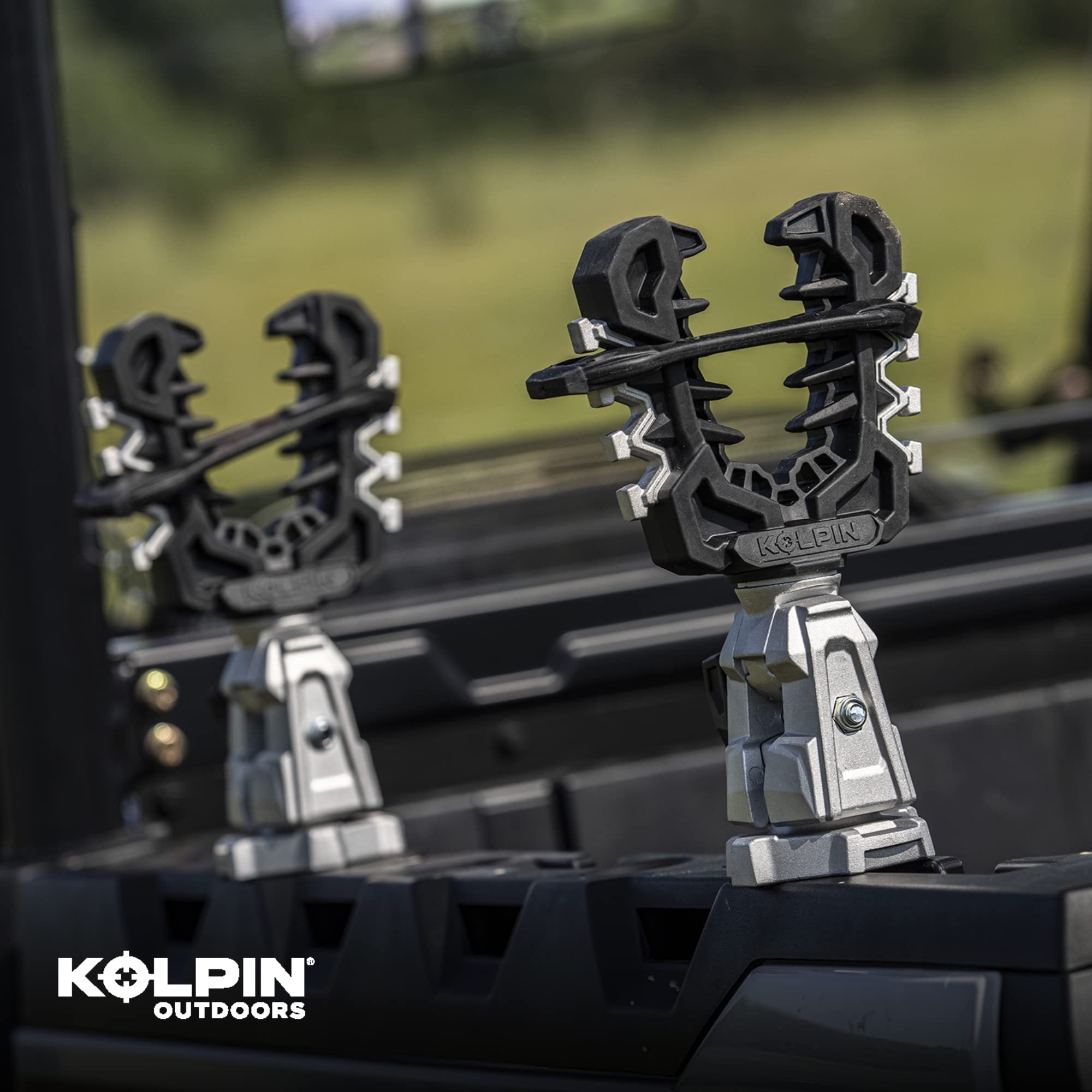 Rhino Grip Pro UTV Carrier for Polaris Ranger - Heavy Duty Tool Holder for Shovels, Guns - Off-Road & Hunting Accessory