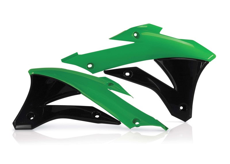 Acerbis 14-21 Kawasaki KX85/KX100 Radiator Shroud - Black | Durable MX Dirt Bike Replacement Part for Off-Road Racing & Trail Riding