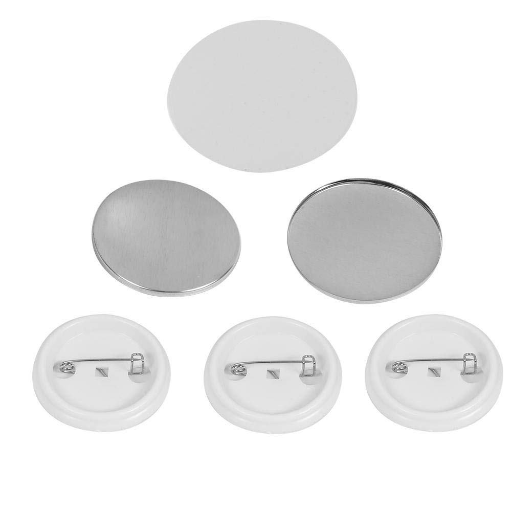 500 Pcs DIY Button Badge Parts - Blank Pin Badges for Badge Maker Machine - Custom Buttons for Clothing, Bags & Home Decor - Perfect for Crafts, Events & Personalized Gifts
