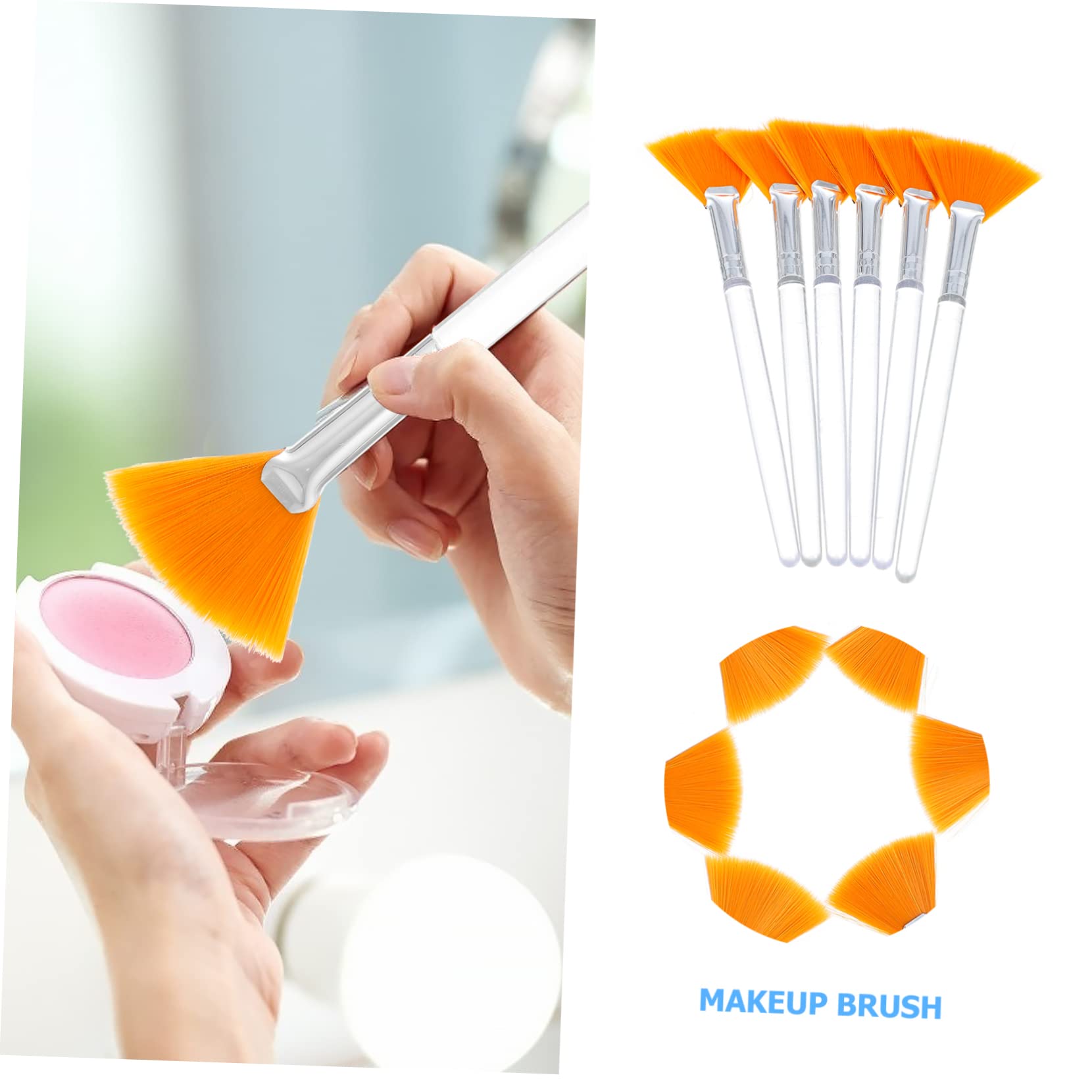 12 Pcs Professional Makeup Brush Set - Foundation, Highlighter, Clay Mask & Powder Applicators | Vegan Synthetic Fiber Cosmetic Brushes for Face & Body | Perfect for Salon, Home Beauty & Travel Makeup Kits