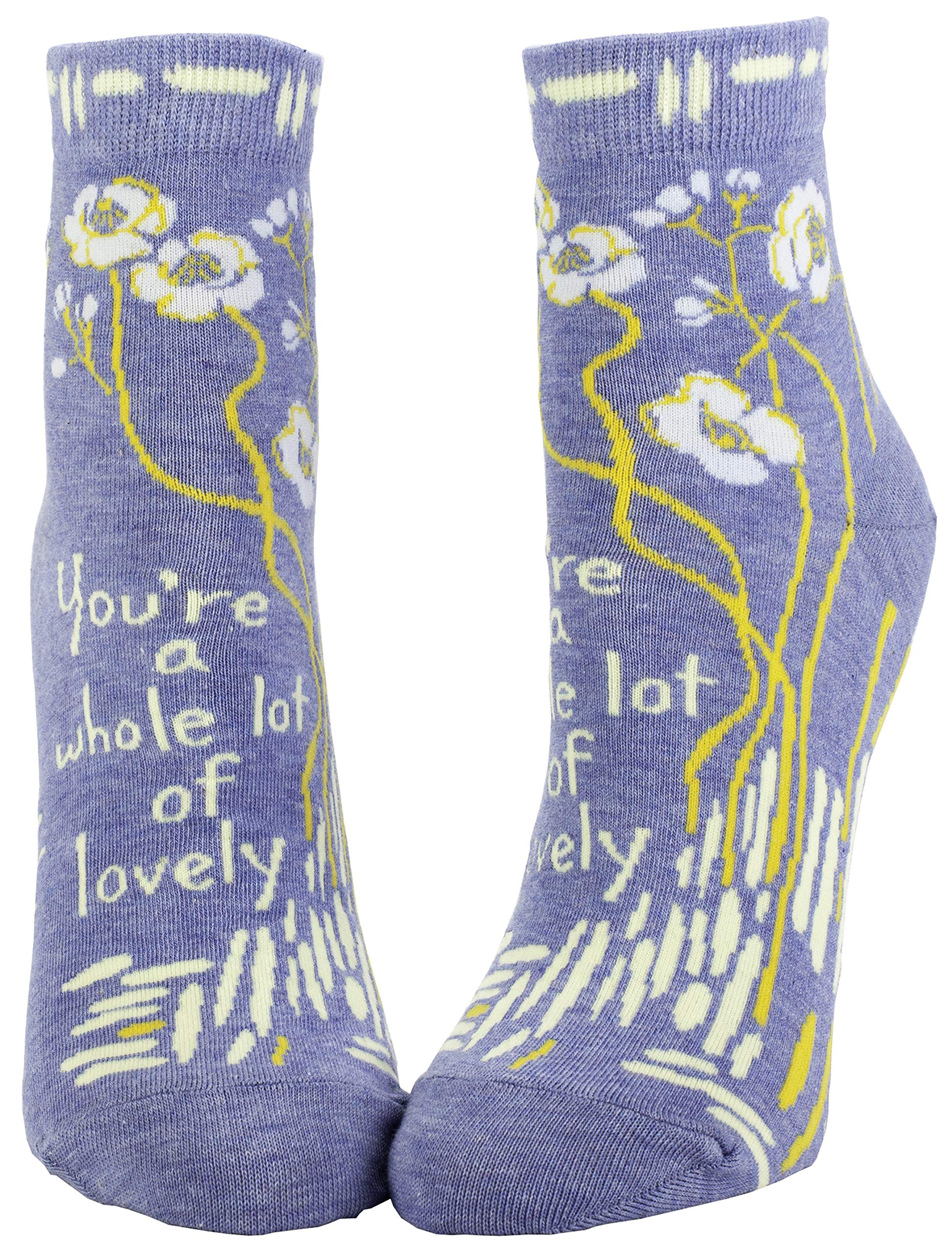 Blue Q Women's Ankle Socks - Comfortable & Stylish Casual Socks for Everyday Wear, Workouts, and Lounge