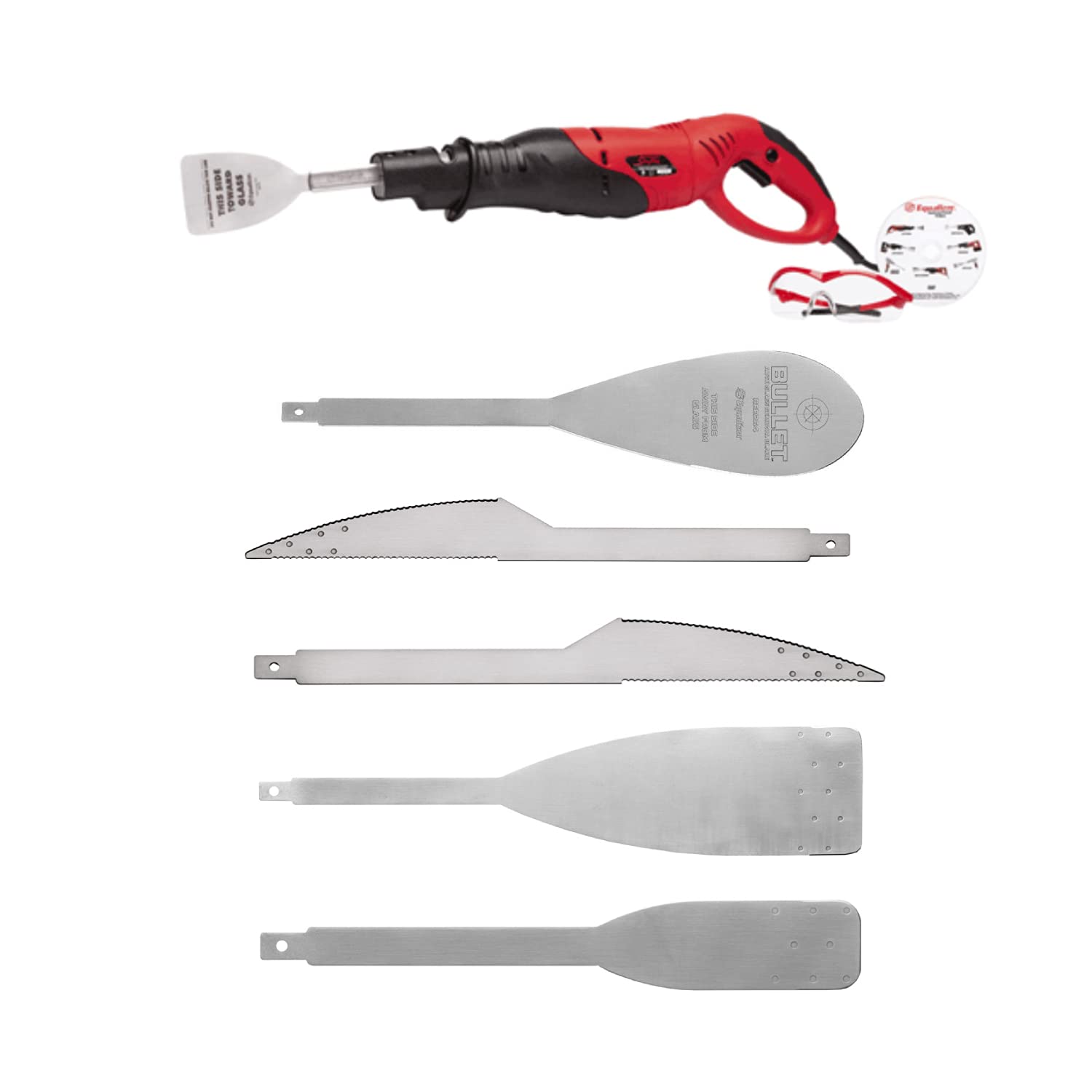 Equalizer Stingray Windshield Removal Tool Extractor - 5 Piece Blade Set for Windshield & Quarter Glass Replacement | Auto Glass Repair Kit for Professional Mechanics & DIY Car Maintenance