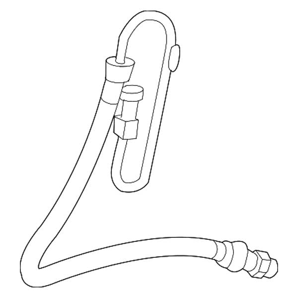 Mopar 5212 2379AE Power Steering Pressure Hose Replacement - High Performance OEM Fit for Dodge, Jeep, Chrysler Vehicles - Perfect for Off-Roading & Daily Driving