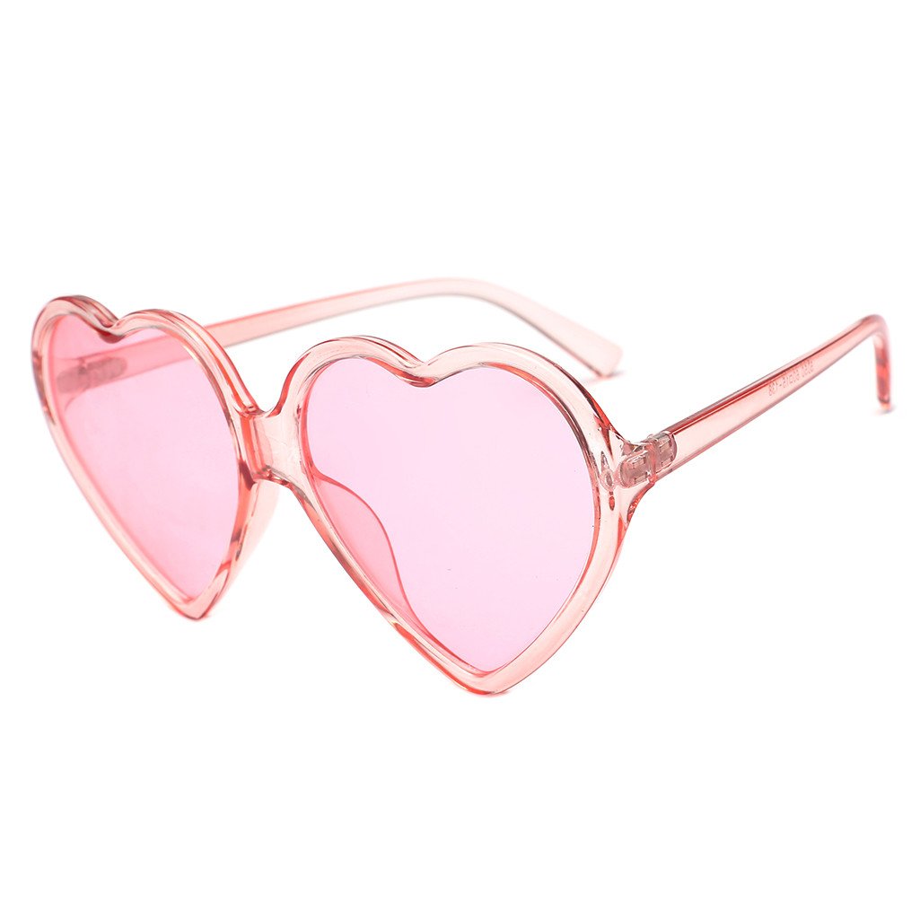 ZZLK Trendy Heart-Shaped Unisex Sunglasses UV400 Protection Fashionable Irregular Frame Shades for Women & Men - Perfect for Beach, Driving & Outdoor Activities