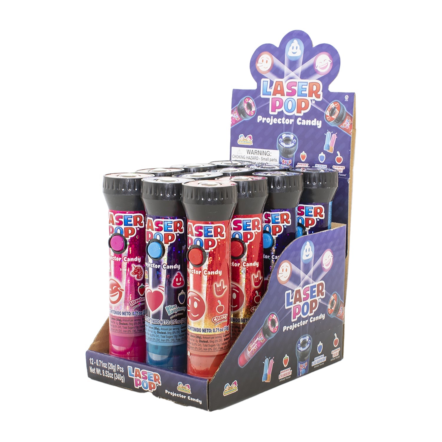 Kidsmania Laser Pop Fidget Toy Set - 12 Pack, Stress Relief Sensory Toys for Kids & Adults - Perfect for Classroom, Office, and Travel Fun