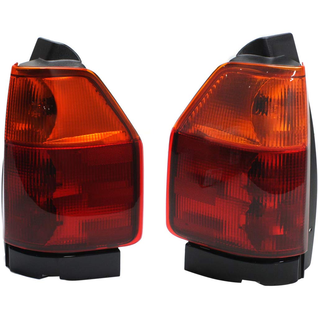 2002-2009 GMC Envoy Replacement Rear Tail Lights Pair - Driver & Passenger Side (GM2800157 GM2801157) Compatible with Envoy/Envoy XL Models 15131576 15131577 - Perfect for Night Driving Safety & Vehicle Restoration Projects