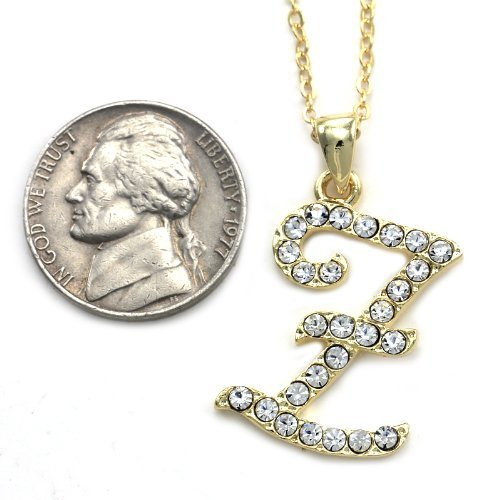Z Initial Letter Necklace - Personalized Alphabet Pendant Charm for Women - Perfect for Birthdays, Anniversaries & Everyday Fashion Jewelry