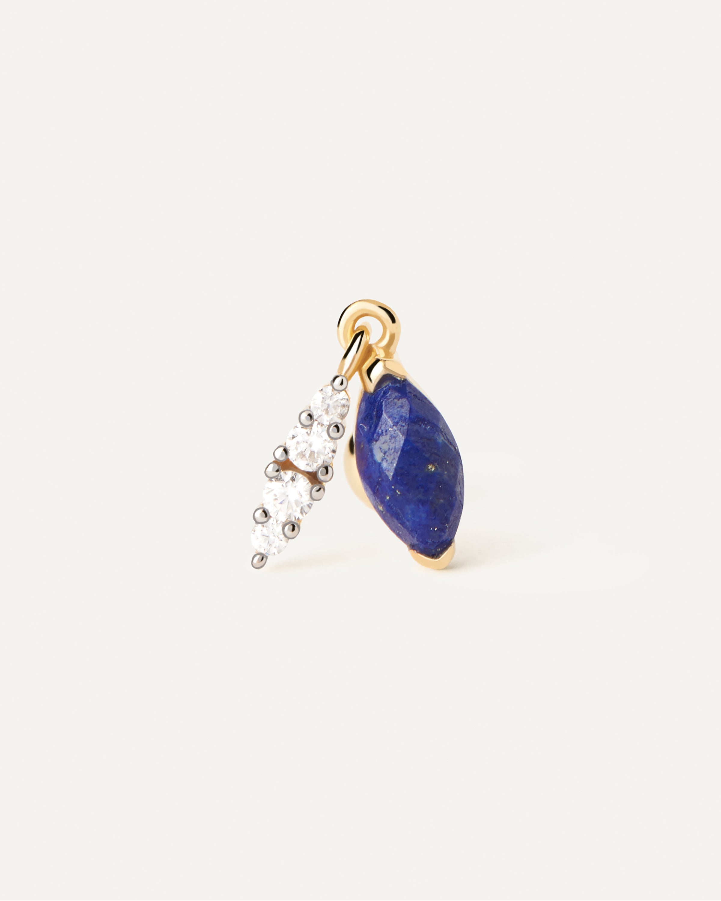 Lapis Lazuli Ginger Single Earring - Handmade Sterling Silver Dangle Earring for Women | Perfect for Boho, Party & Everyday Wear