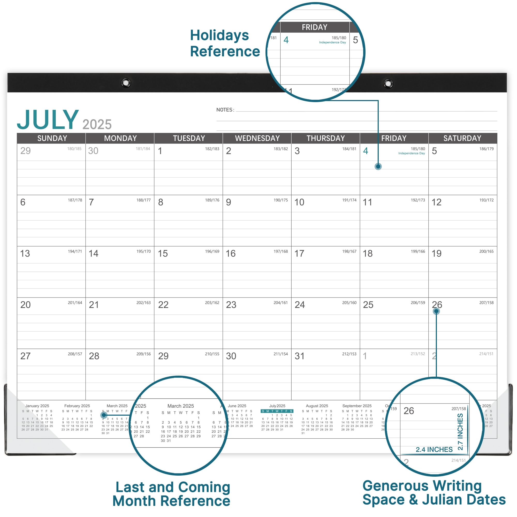 2025-2026 Large Desk Calendar - 22