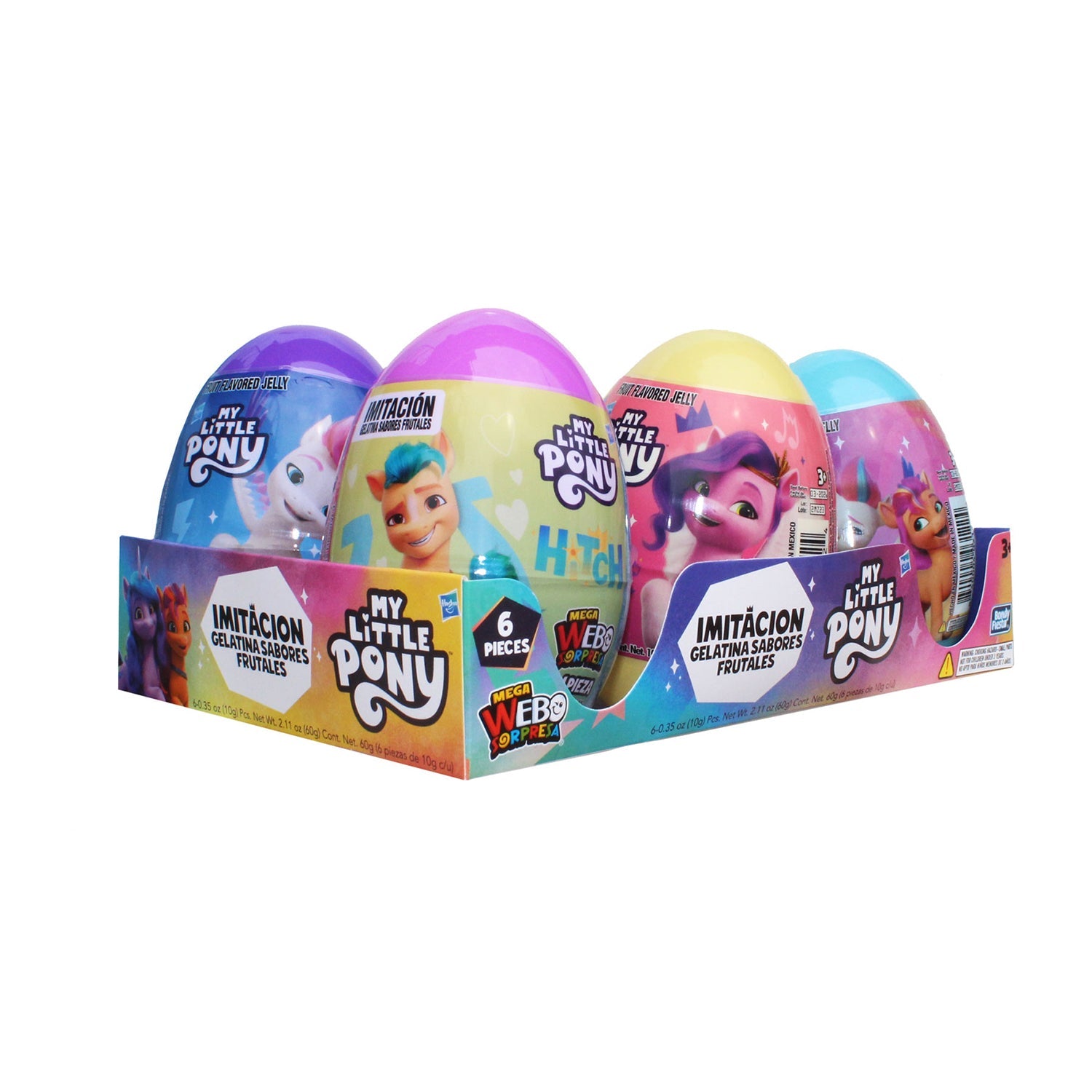 My Little Pony Bondy Mega Egg 6-Pack - Fun Collectible Toy for Kids, Perfect for Birthday Gifts & Party Favors | Great for Playtime, Display & MLP Collections