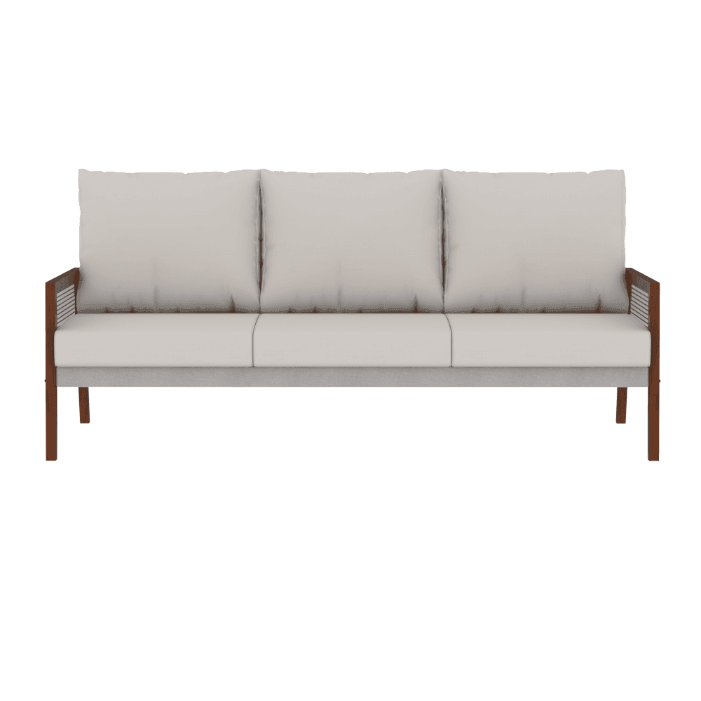 Modern Huxley Fabric Wooden Frame Sofa - Comfortable & Stylish Living Room Furniture for Small Spaces & Apartments