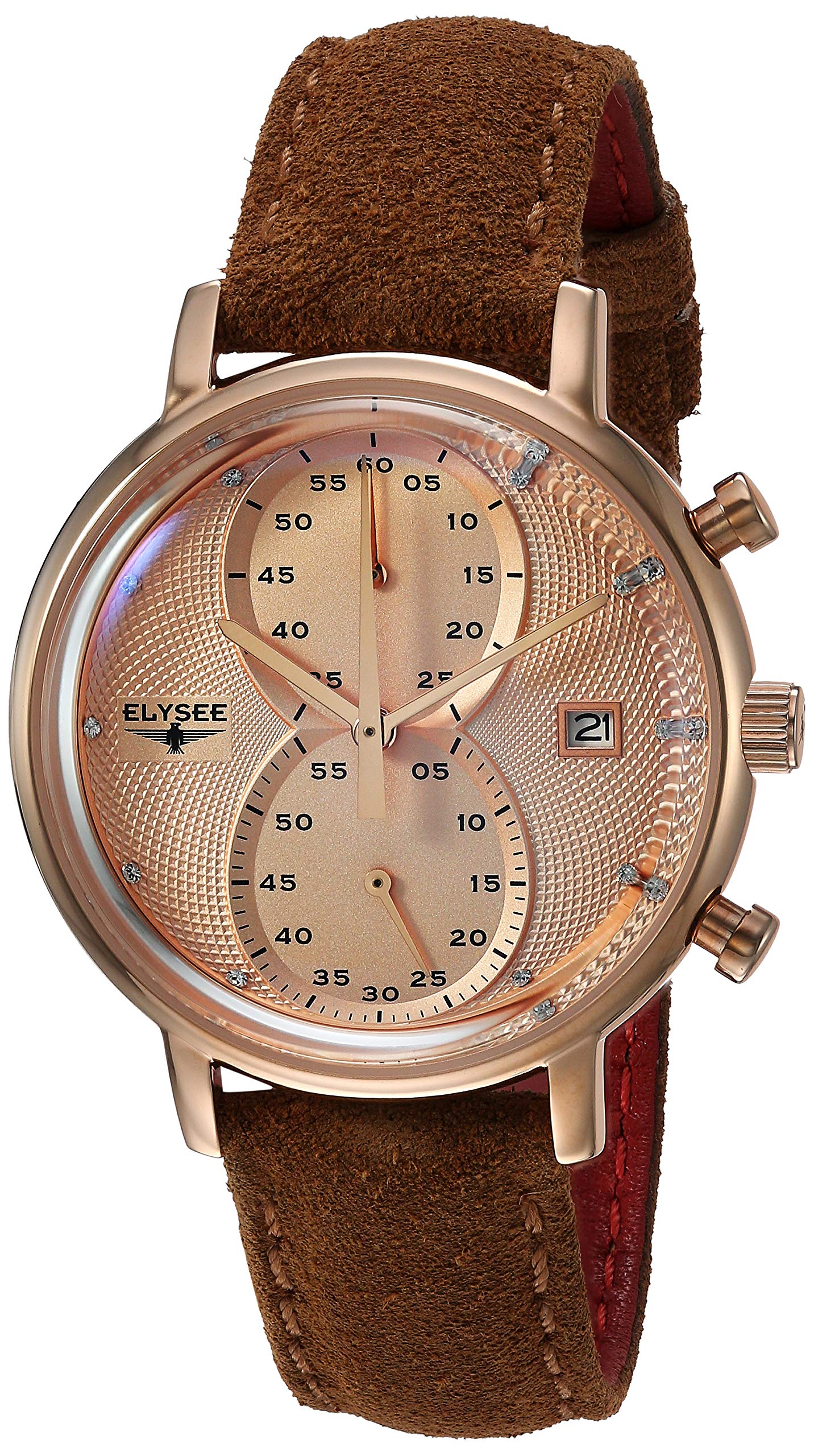Stylish Minos Women's Rose Gold Leather Quartz Chronograph Watch - Stainless Steel Band for Casual, Office & Evening Wear