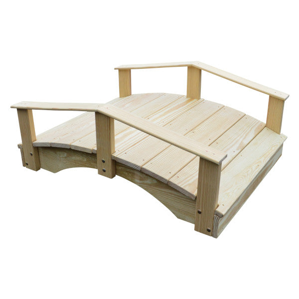 Handcrafted Oriental Garden Bridge - Decorative Asian Wooden Footbridge for Zen Gardens, Ponds & Backyard Landscaping