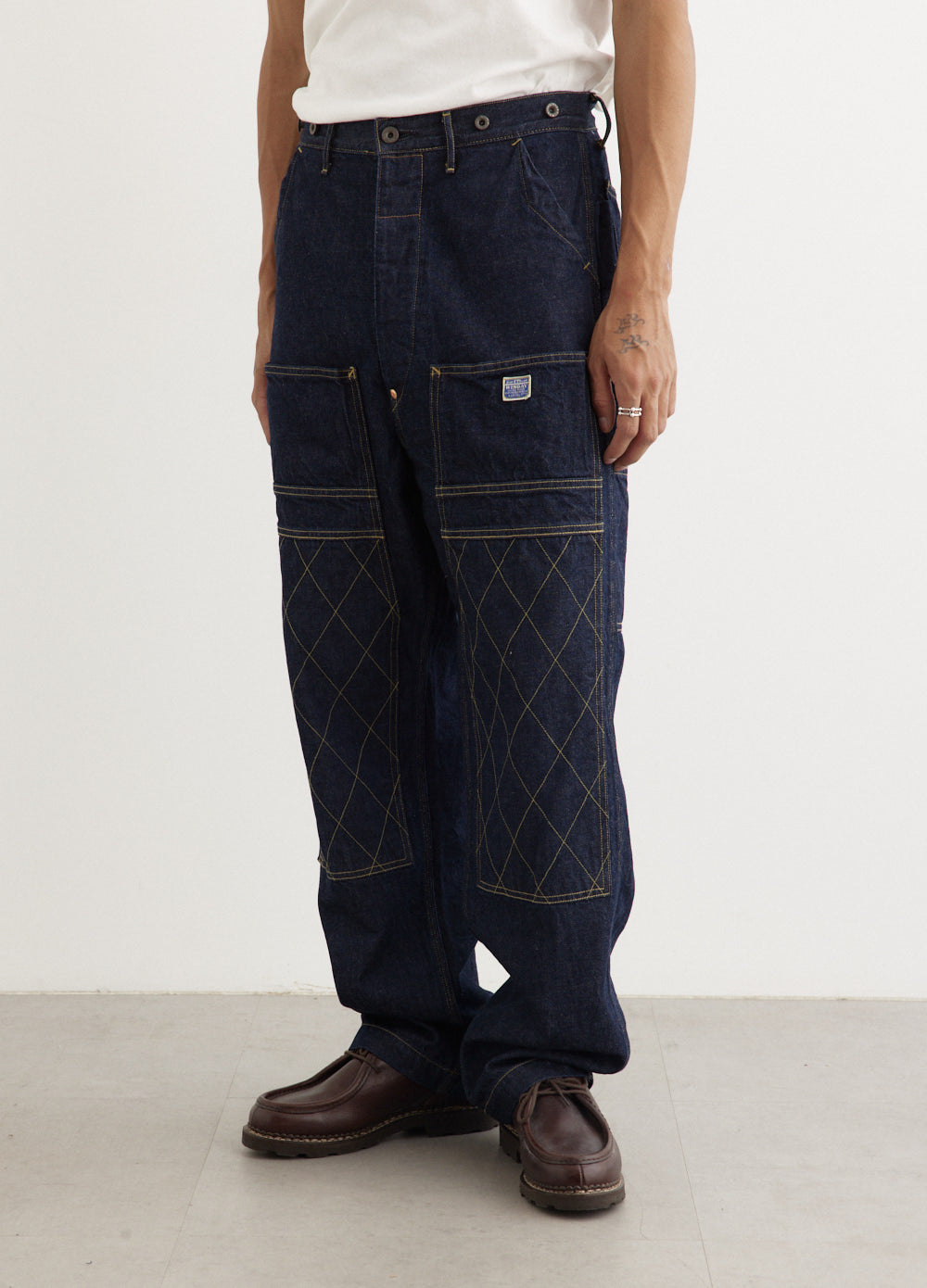 11.5oz Denim Lumber Pants for Men - Durable Workwear Jeans with Reinforced Stitching - Perfect for Construction, Carpentry & Outdoor Work