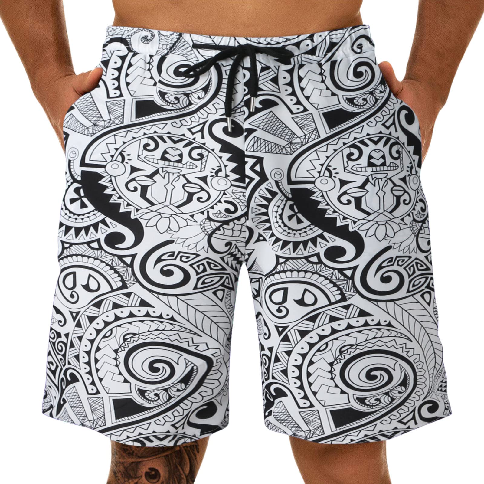 **Men's Summer Dressy Pant Suit - Folk Custom Sports Straight Leg Loose Shorts for Casual & Formal Wear - Perfect for Weddings, Parties & Office Outfits**
