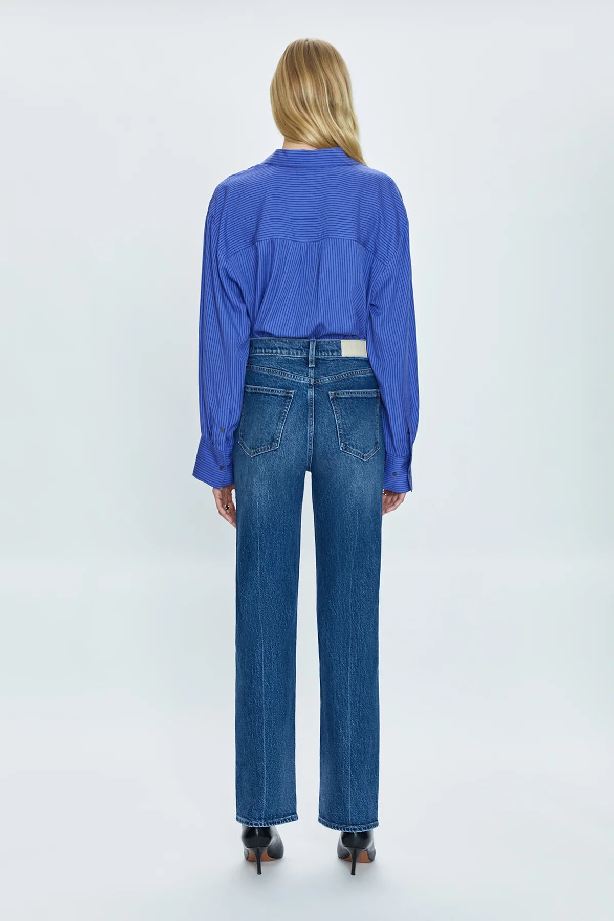 Cassie Jeans in Palladium - High Waist Stretch Denim Pants for Women | Comfortable & Stylish for Casual Wear, Office, and Date Night
