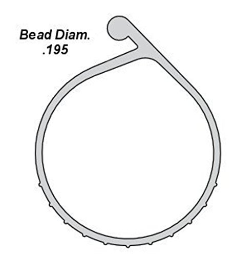 Grey PVC Garage Door P-Bulb Bottom Weather Seal for 180, 280, 390 Series Doors - 20' Wide Door Replacement - Weatherproof & Durable Seal for Home Garage Protection