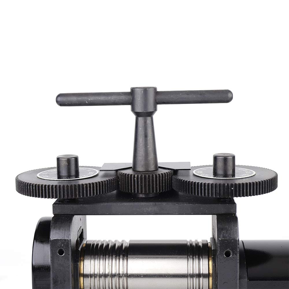 TBVECHI 65mm Wide Manual Jewelry Rolling Mill Machine - Flat Roller for Metal Sheet, Wire & Jewelry Making - Perfect for DIY Crafting, Jewelry Design & Metalworking (110mm)