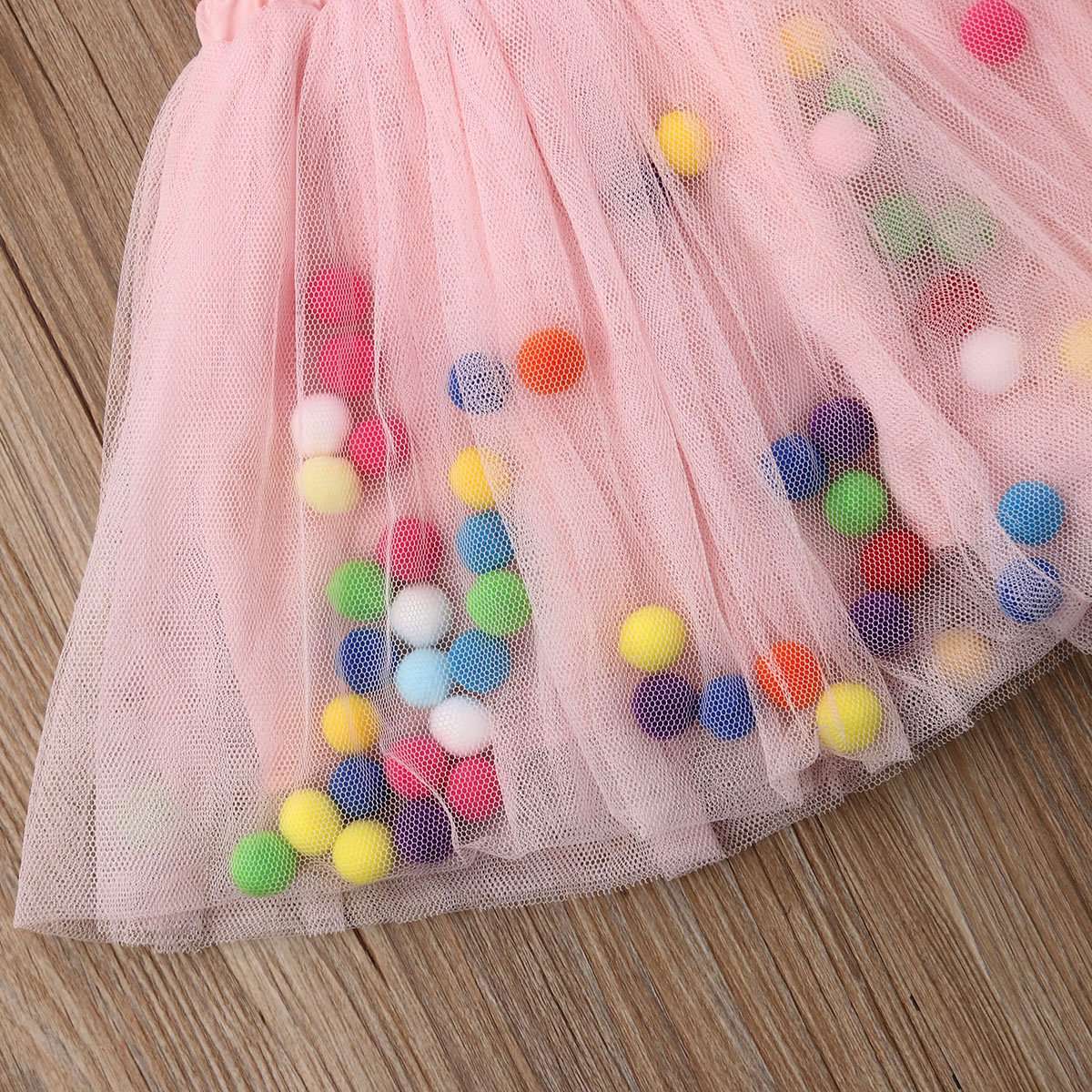 Belle Pom Tutu Skirts for Girls - Fluffy Ballet Dance Skirt with Pom Poms - Perfect for Dance Recitals, Birthday Parties & Photo Shoots
