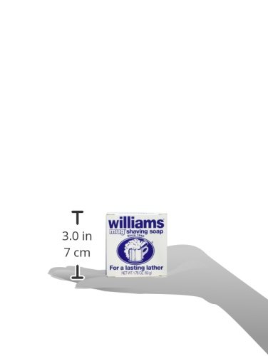 Williams Mug Shaving Soap - 1.75 oz Classic Shaving Soap for Men | Perfect for Wet Shaving & Beard Care | Barbershop Quality Shaving Soap for Sensitive Skin