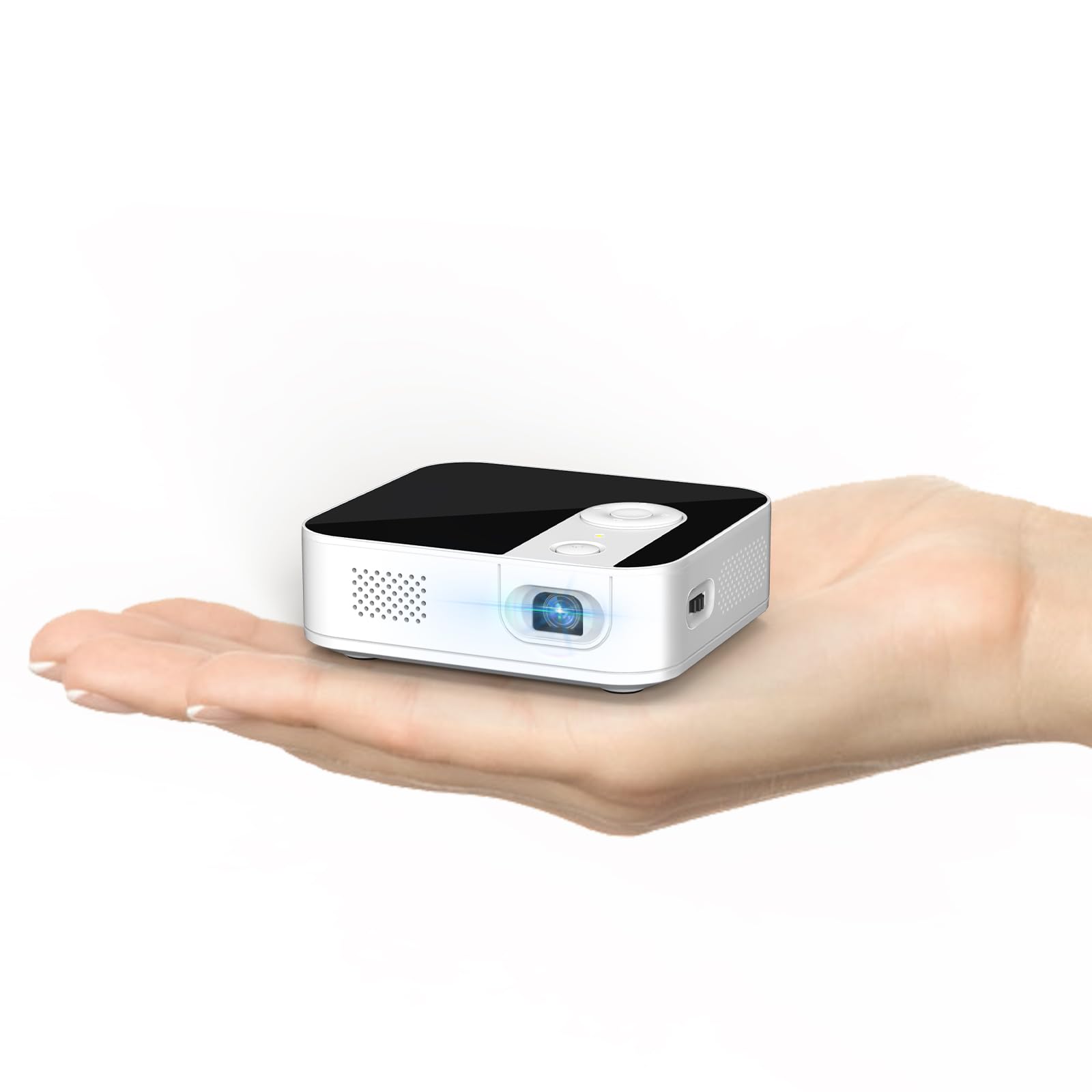 TMY Ultra Mini Projector - 1080P Portable WiFi Bluetooth Projector with 3-Hour Battery Life | DLP Video Projector for Movies, Compatible with Phone, Tablet, TV Stick, HDMI & USB | Perfect for Home Theater, Outdoor Camping & Business Presentations