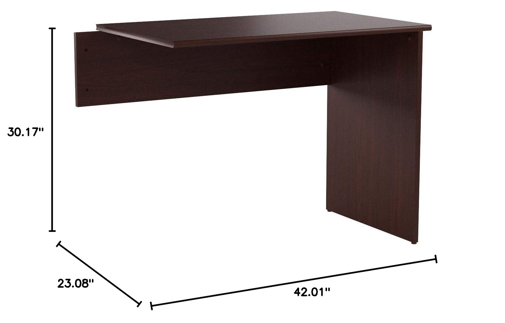 Bush Furniture Cabot 42W L-Shaped Computer Desk with Return in Harvest Cherry - Perfect for Home Office, Gaming Setup & Small Workspace
