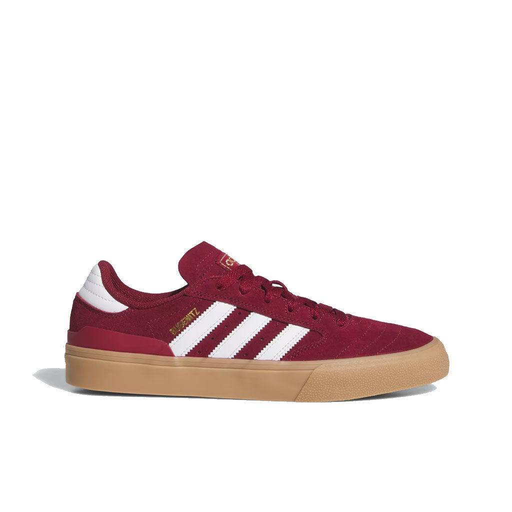 Adidas Busenitz Vulc II Skateboarding Shoes - Cloud White/Gold Metallic Colorway | Durable Vulcanized Rubber Sole for Street Skating & Casual Wear
