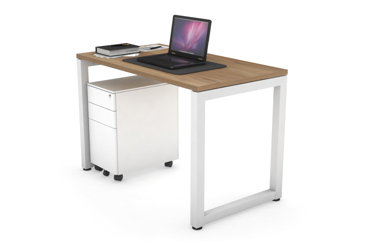 Quadro Loop Legs Office Desk - 1000L x 600W Modern Workstation for Home & Office - Perfect for Remote Work, Study & Small Spaces