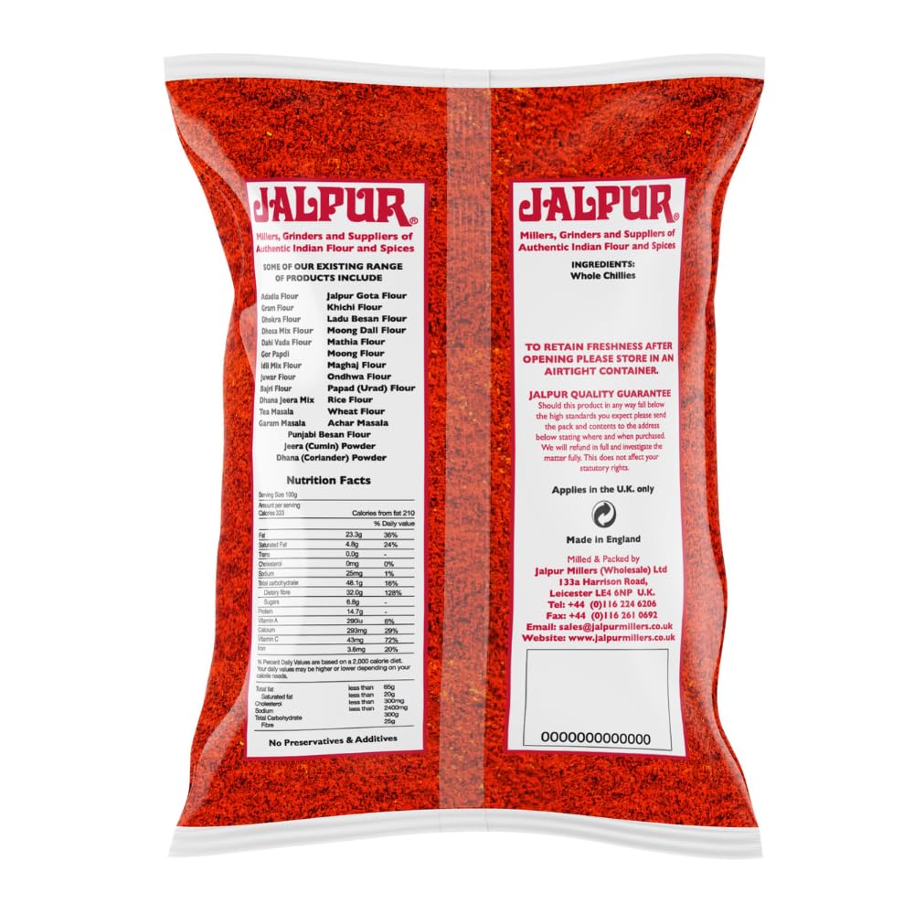 Premium Coarse Red Chili Powder - 1kg (35.2oz) | Hot & Spicy Cooking Ingredient for Mexican, Indian & Asian Cuisine | Perfect for Tacos, Curries & Stir-Fries
