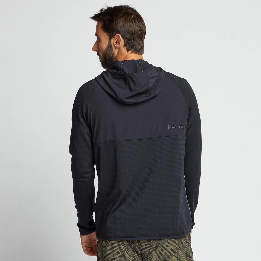 Men's Korsa Shield 1/2 Zip Hoodie - Lightweight Fleece Pullover with Kangaroo Pocket - Perfect for Outdoor Activities & Casual Wear