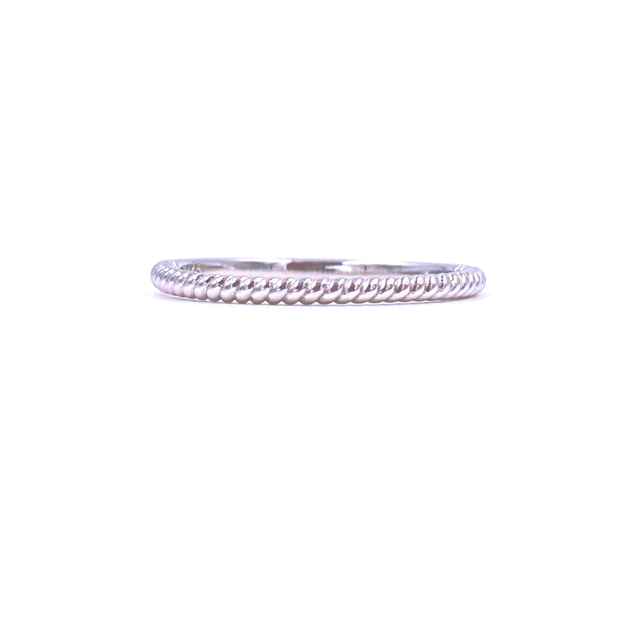 Ashley Gold Sterling Silver Half CZ Prong Set Twist Design Band Ring - Elegant Jewelry for Women, Perfect for Weddings, Parties & Everyday Wear
