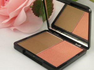 YBF Cosmetics Golden Gleam Bronzer & Baby Pink Blush Duo - Perfect for Everyday Glow and Natural Makeup Looks