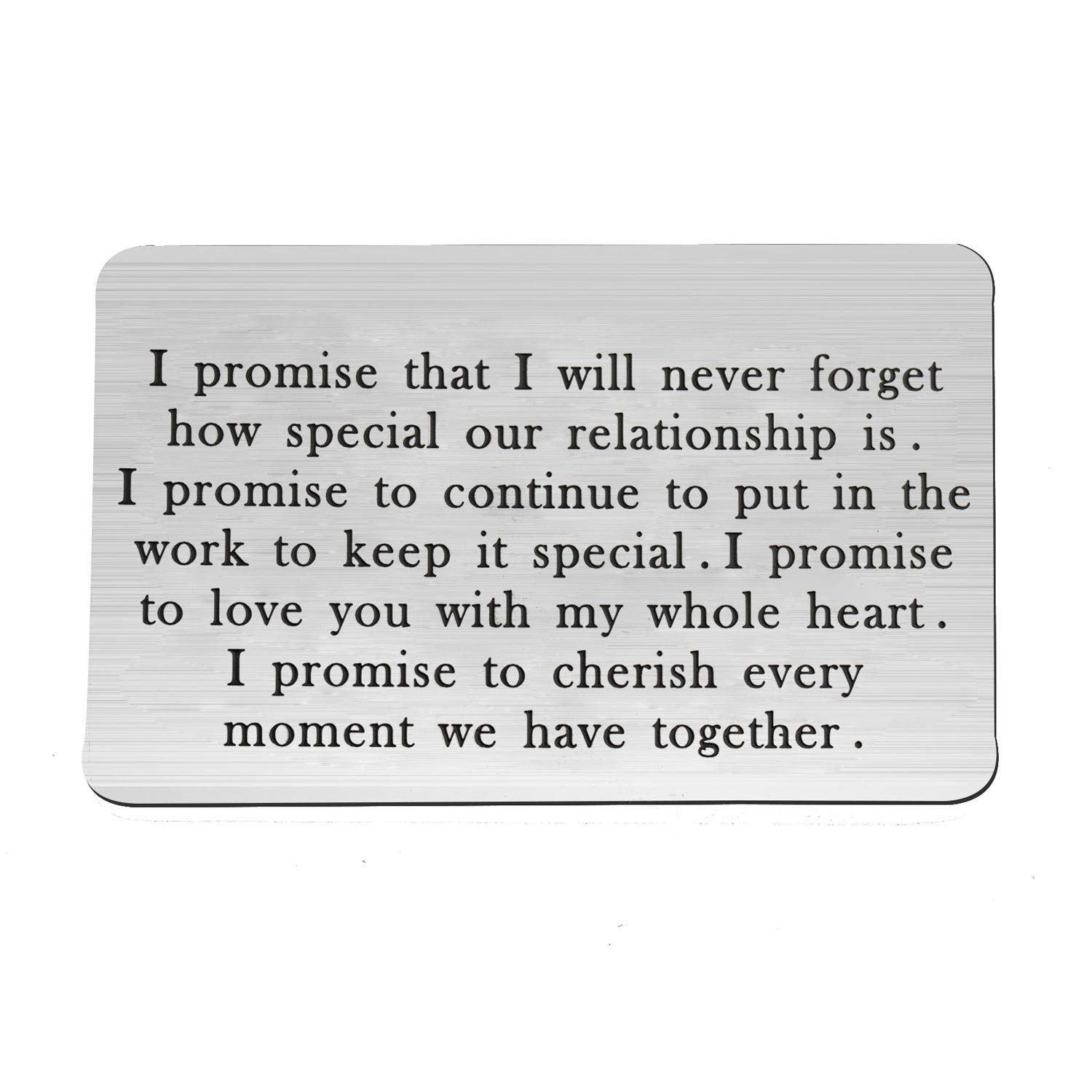 Personalized Engraved Wallet Insert for Boyfriend & Husband - Romantic Love Note Card Gift - Perfect for Anniversaries, Valentine's Day & Special Occasions