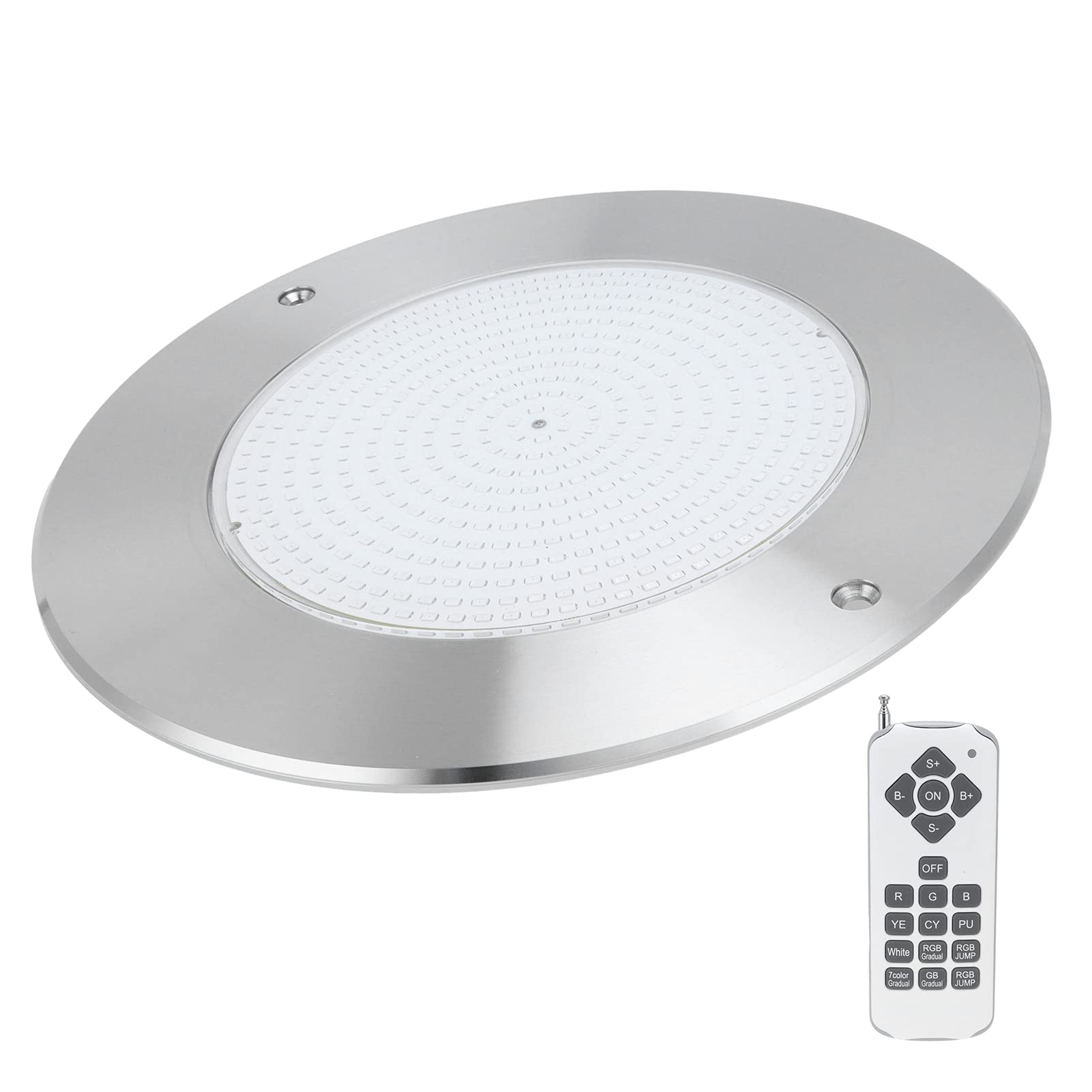 Waterproof RGB LED Swimming Pool Light - 10.2x10.2x1.2in High Hardness with 7 Color Modes & SMD2835 Chips | Perfect for Inground/Above Ground Pools, Spas, Fountains & Backyard Lighting