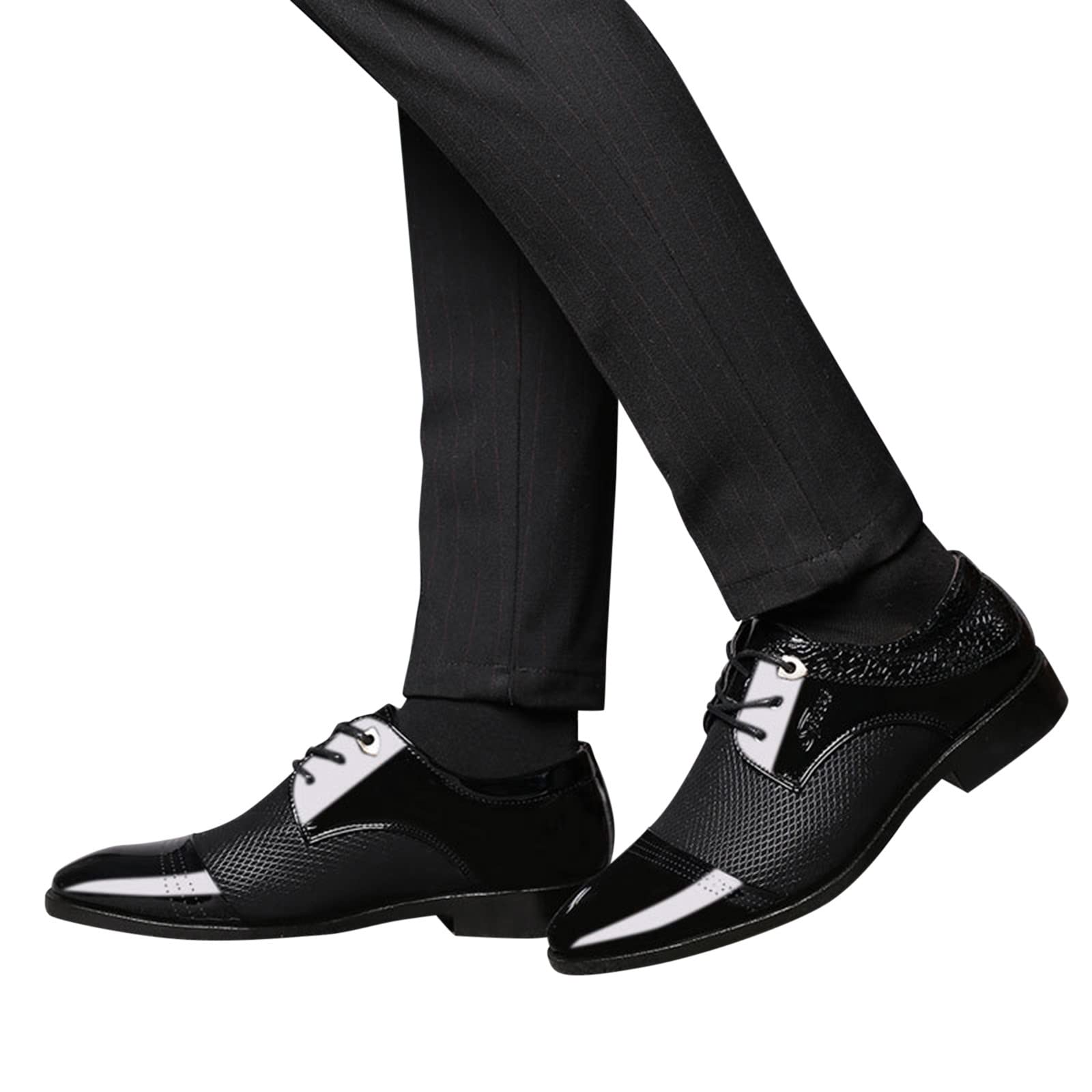 Premium Men's Leather Casual & Business Shoes - Waterproof Comfortable Boat Shoes for Office, Wedding & Formal Wear | Classic Style for Everyday Use & Special Occasions