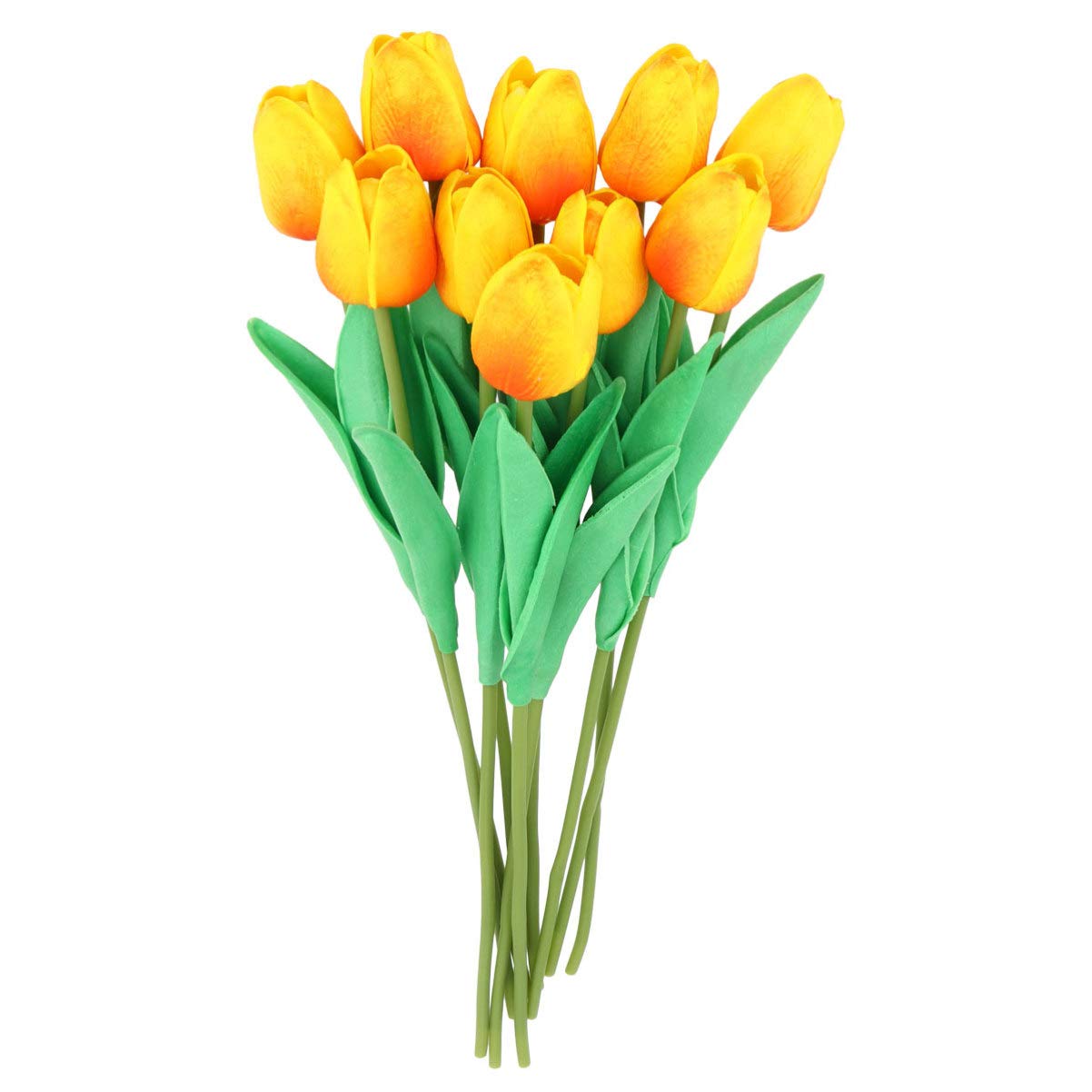 10pcs Artificial Tulip Bouquet - PU Tulip Flowers for Home Decor, Wedding Centerpieces, and Party Arrangements - Perfect for Living Room, Dining Table, and Office Desk Decorations