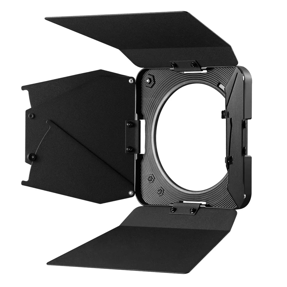 Godox Fresnel Mount and Barndoor Kit for LED Video Lights - Perfect for Studio Photography, YouTube Videos & Film Production