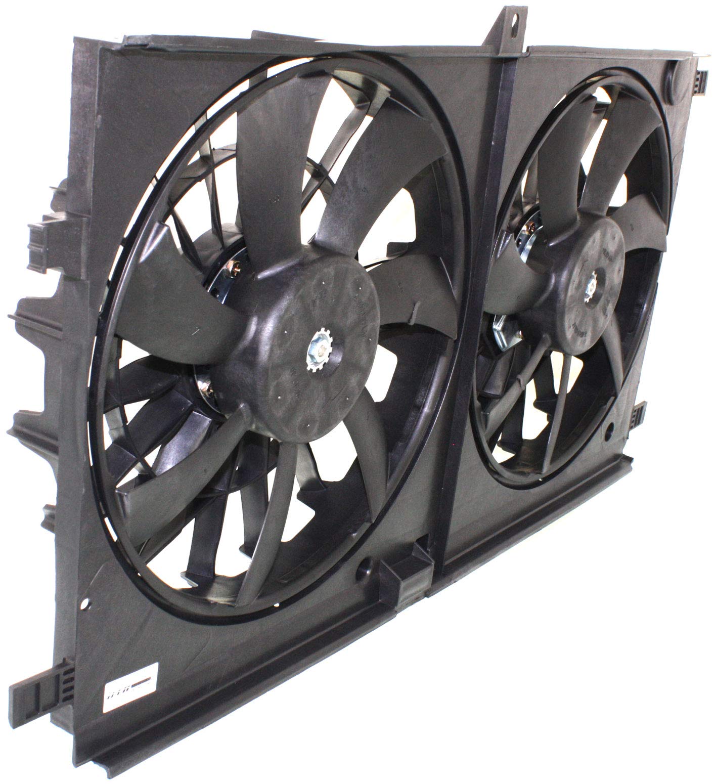 Evan-Fischer Radiator Fan Assembly Replacement for 2007-2013 Jeep Compass - Dual Fan Cooling System - Perfect for Off-Roading & Hot Weather Driving