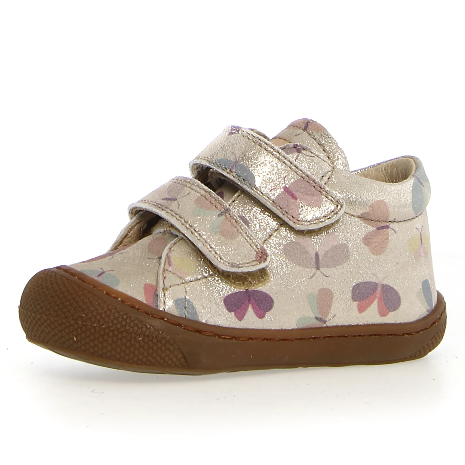 Naturino Cocoon VL Girls Casual Shoes - Platinum & Multi Color | Comfortable & Stylish for School, Play & Everyday Wear