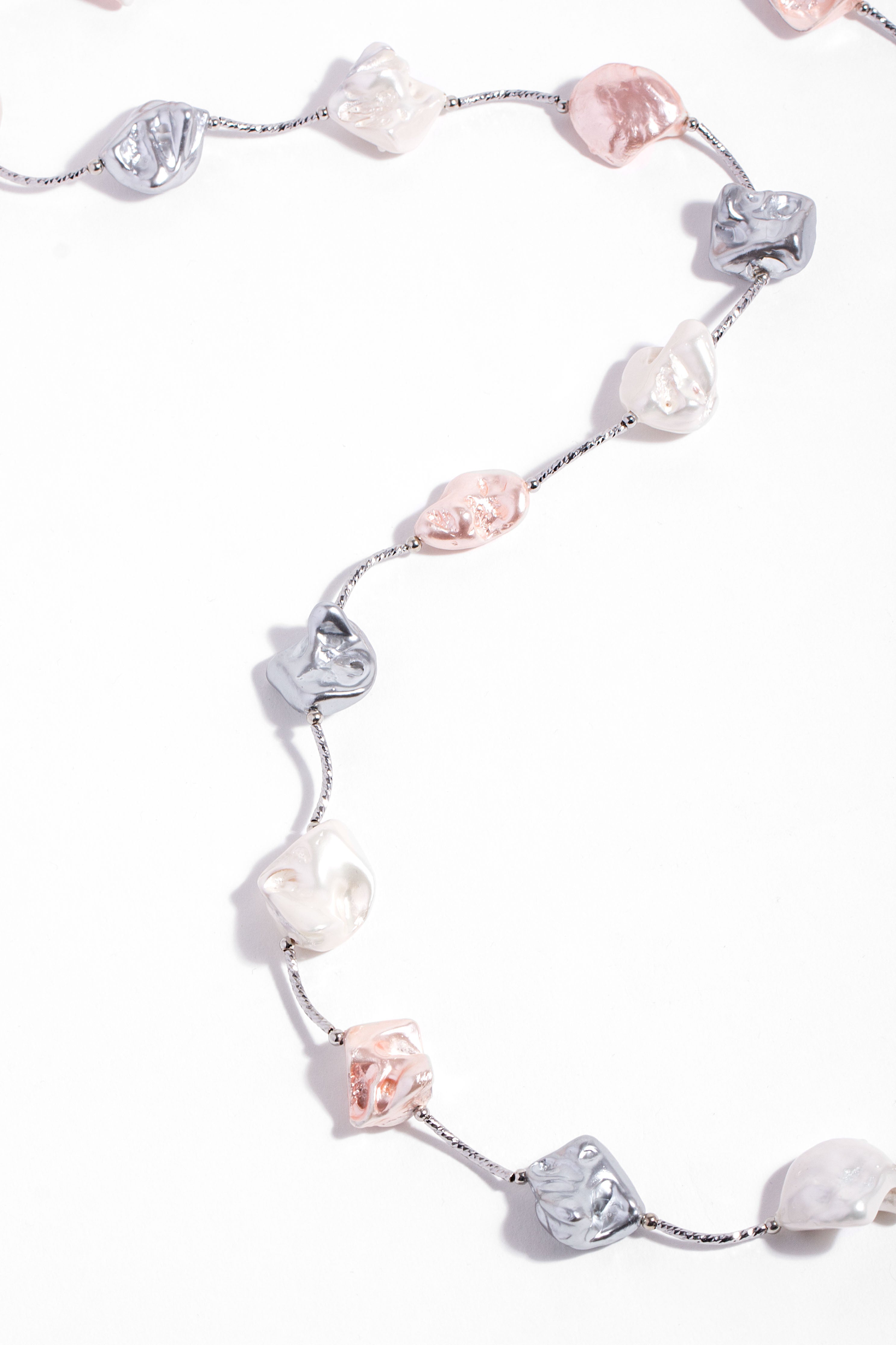 Elegant Baroque Pearl Multi-Strand Long Necklace for Women - Perfect for Weddings, Parties & Formal Events