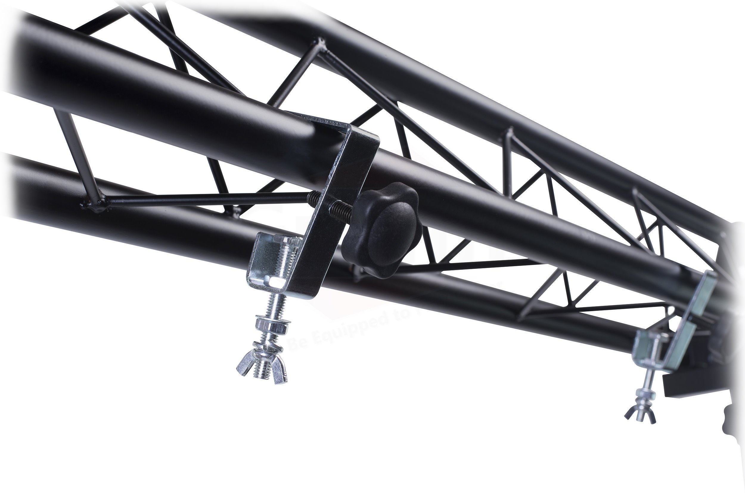 GRIFFIN DJ Triangle Truss Extension Lighting System - Speaker Stand Mountable Truss Kit for Stage Lighting, Smoke Machines & Dance Can Lights with C-Clamp Brackets & Hardware - Perfect for Nightclubs, Concerts & Event Stages