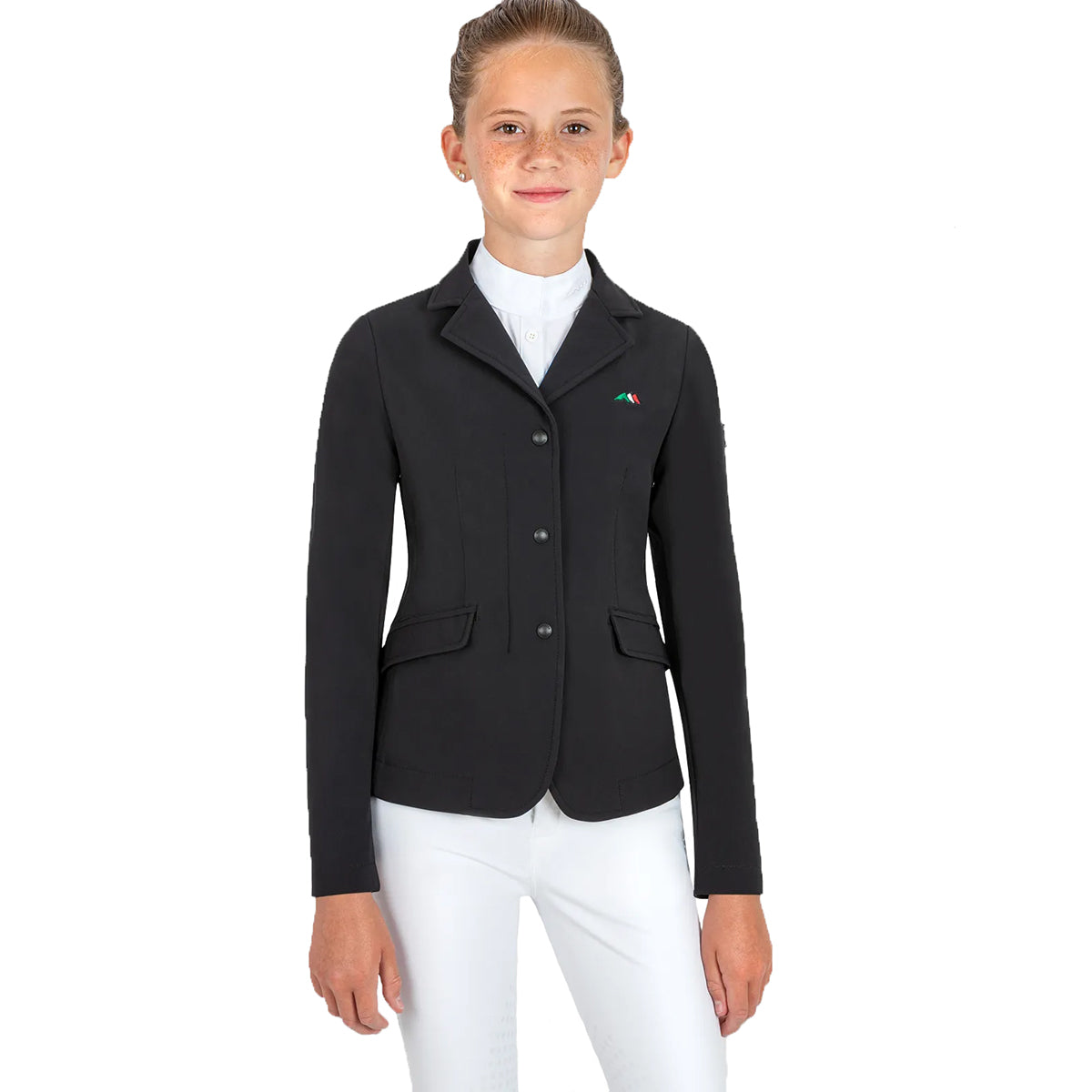 Equiline CarolinK Girls Show Coat - Equestrian Riding Jacket for Horse Shows & Competitions - Perfect for Dressage, Jumping & English Riding Events