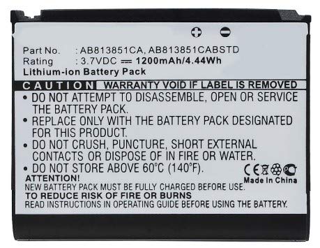 Synergy Digital Replacement Battery for Samsung Stripe Phone - 1200mAh Li-ion High Capacity Battery Compatible with Samsung AB813851CA/AB813851CABSTD | Perfect for Travel, Business & Everyday Use