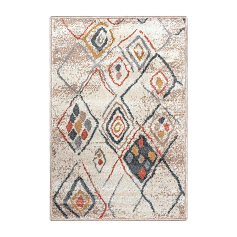 Southwestern Geometric Indoor Area Rug or Runner Rug - Boho Chic Home Decor for Living Room, Bedroom, or Entryway