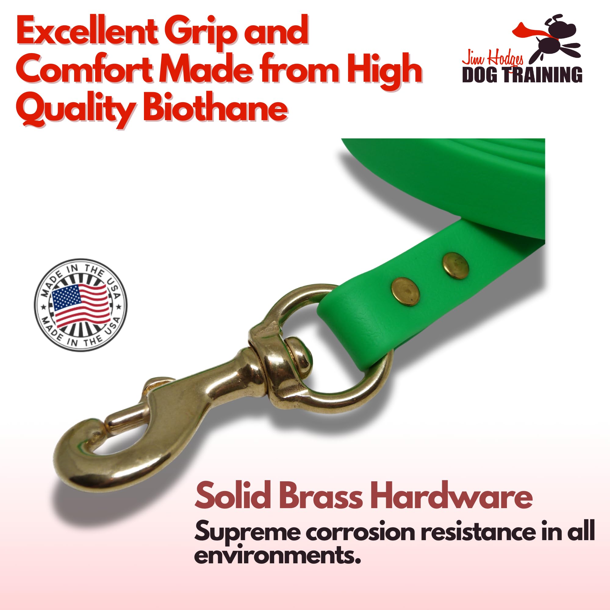 Premium Biothane Gummy Dog Leash - 6FT Waterproof & Weatherproof Training Leash for Small, Medium & Large Dogs | Durable Pet Walking Accessory for Outdoor Adventures, Hiking & Daily Walks