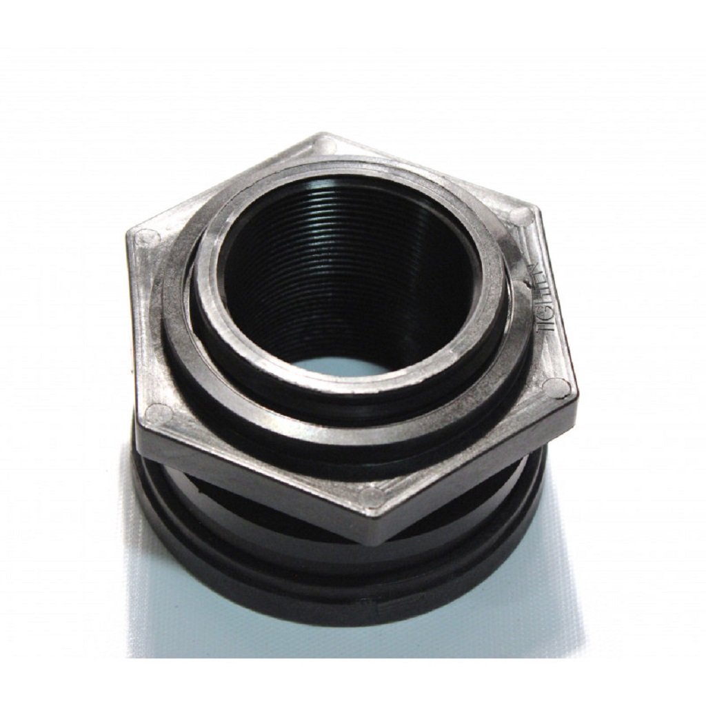 Stainless Steel Tank Bulkhead Fitting & Coupling - Waterproof Pipe Connector for Aquariums, Pools, and Plumbing Systems